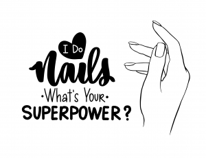 وکتور لایه باز پدیکور و ناخن کار و دست و لاک و ناخن و قلب